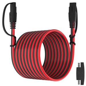 lot 42941 image: OYMSAE 25Feet SAE Extension Cable Quick Disconnect Connector 16AWG for Automotive, Solar Panel, Charging Adapter (25FT) - Retail $17
