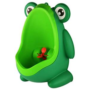 Cute Frog Standing Potty Training Urinal for Boys Toilet with Funny Aiming Target - Blackish Green - Retail: $16