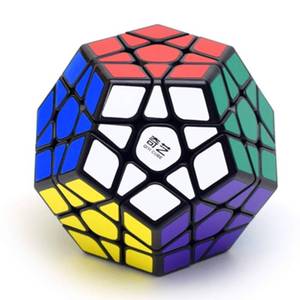 lot 42969 image: CuberSpeed QY Toys 12 Sided Megamin Cube 3x3 Pentagonal Dodecahedron Speed Cube Puzzle Toy QiHeng Black Speed Cube - Retail $9