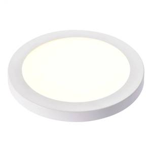 lot 49133 image: Edvivi Flush Mount Ceiling Light Fixture, 7 in. Matte White Round Flat 3000K 4000K 5000K Integrated LED Downlight Modern Dimmable Disk Lighting Fixtures with Acrylic Shade for Hallway Entryway Closet - Retail $20