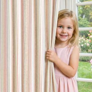 lot 49141 image: jinchan Linen Curtains for Living Room Candy Striped Curtains 63 inch Length for Baby Girls Kids Room, Ticking Stripe Pattern Light Filtering Nursery Drapes, Grommet Window Treatments, 2 Panels Candy - Retail $38