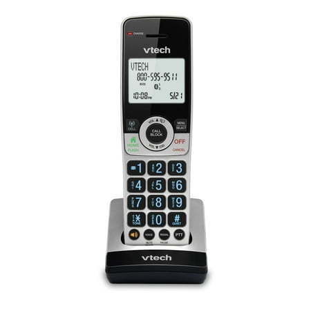 lot 24037 image: VTech IS8201 Accessory Handset for IS8251 Business Grade Cordless Phone Series  Perfect for Home Office  Smart Call Blocking  Answering System  Bluetooth Connect to Cell - Retail $32