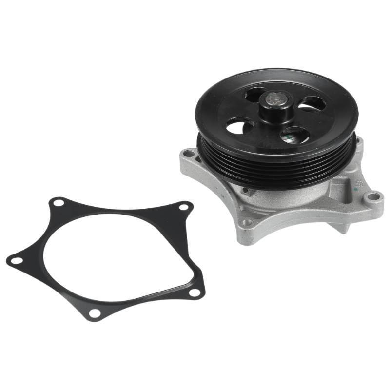lot 25378 image: INFINAUTO Water Pump, Front 15.6x8.8cm Engine Water Pump WGasket Kit No.1267877412681171 for Buick Encore 16-21 for Chevrolet Cruze 16-19 Silver Tone, 1 Set - Retail $57
