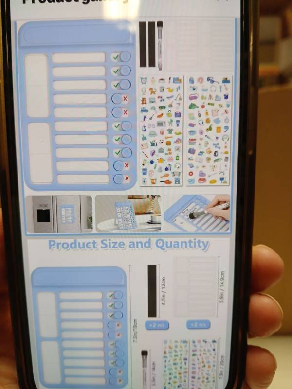 lot 27886 image: Dry Erase Chore Chart