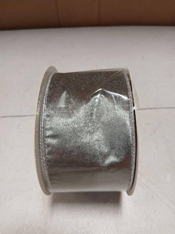 lot 27796 image: Gray Velvet Ribbon 2.5in x 10yd