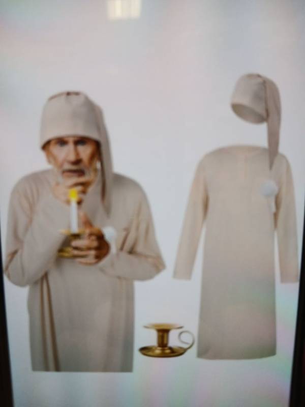 lot 27818 image: Christmas Nightshirt Costume Mens Large 3pcs