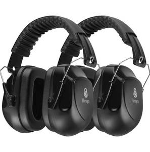 lot 9353 image: Floriogra 2 Pack 34dB Noise Canceling Headphones For Shooting, Hearing Protection Earmuffs, Ear Protection Headphones, Thickened Headband Ear Muff For Noise Reduction for Shooting, Construction,Mowing - Retail $18