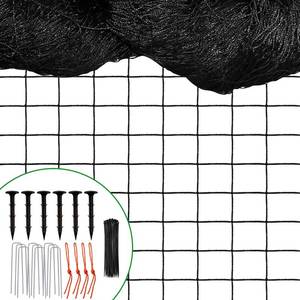 lot 9375 image: DQS Bird Net - 25 x 50 Garden Netting with 2.4 Square Mesh Protect Fruit Tree, Plant and Vegetables from Poultry, Deer and Pests, Heavy Duty Bird Netting for Garden, Farm, Orchard - Retail $20