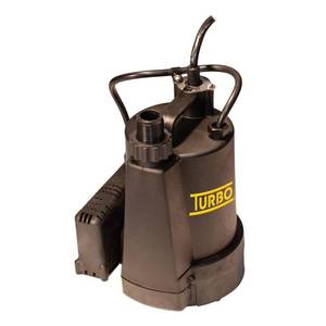 lot 25792 image: Turbo 14HP Submersible Utility Pump with Electronic Switch - Retail $150