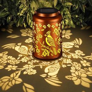 lot 25804 image: Red Bird Solar Lanterns Outdoor Waterproof Garden Decor Birthday Gifts for Women Mom Grandma Hanging Lights Metal Decoration Outside for Yard, Patio,Backyard,Porch - Retail $25