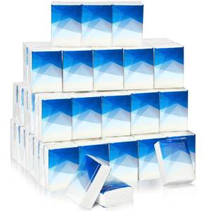 lot 25827 image: Ctosree 50 Pack Geometric Pocket Tissues Travel Packs Bulk 500 Sheet Small Tissues Bulk Packs 3 Ply Mini Travel Size Paper Individual Pocket Size - Retail $17