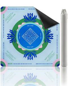 lot 25893 image: Mikccer Mahjong Mat with Rules, 32.2 Neoprene Mahjong Mats for Table, American Mah Jong Mat with Carry Bag- Noise Reduction & Anti-Slip Rubber for BoardTiles Game, Dominoes, Travel, Blue Green - Retail $27
