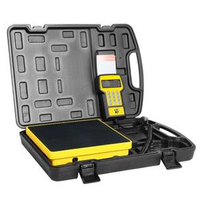 lot 25900 image: Upgraded Refrigerant Scale 220 LBS High Precision Programmable HVAC Electronic Refrigerant Charging Weight Scale Freon Scale with Portable Case for All Refrigerant Recovery Tanks - Retail $76