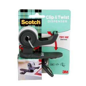 lot 43201 image: Scotch Desktop Tape Dispenser, Great for Gift Wrapping, 1 Dispenser (C19-CLIP-CCW) - Retail $8