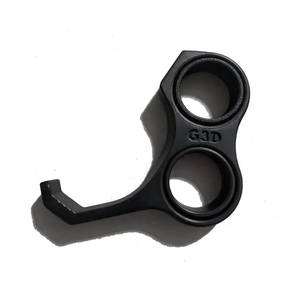 lot 43205 image: NVXLIDB Multifunctional Ergonomic Phone Grip with Pinky Finger wear Protection Design and Stress-Relief Accessory (Black) - Retail $9