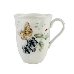 lot 43216 image: Lenox Butterfly Meadow Orange Sulphur Collection, Porcelain Dinnerware, Mug - Retail $17