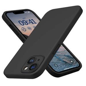 lot 43225 image: CellEver Heavy-Duty Silicone Case for iPhone 14 Camera Protection Anti-Oil Coating Military Drop Protection, Soft Scratch-Free Interior, Black - Retail $17