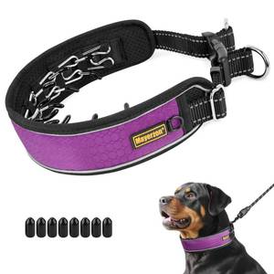 lot 43250 image: Mayerzon Patented No Pull Collar for Small Medium Large Dogs Beagle German Shepherd Rottweiler, Martingale Anti Pull Dog Collar with Buckle for Walking Training, Reflective, Adjustable, Waterproof - Retail $26