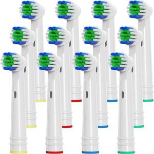 lot 43254 image: UUJ Replacement Toothbrush Heads Compatible with Oral B, 12 Pack Electric Toothbrush Heads Medium Bristles for Deep Cleaning, Soft Brush Heads Compatible with Oral B 7000Pro 1000960050030008000 - Retail $10