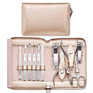 lot 43272 image: FAMILIFE Gifts for Women, Manicure Set Professional Manicure Kit 11 in 1 Nail Kit Nail Clippers Tools Stainless Steel with Rose Gold Leather Case Travel Sets - Retail $33