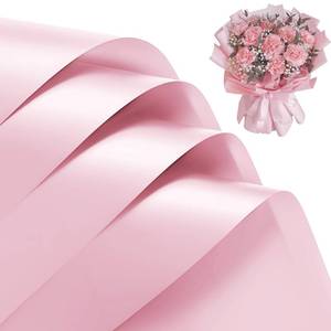 lot 43278 image: CCIJESW 20 Sheets Flower Wrapping Paper, Korean Floral Bouquet Wrapping Paper Waterproof Florist Supplies Packaging for Wedding Birthday DIY Crafts -Pink - Retail $6