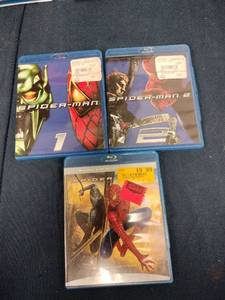 lot 62008 image: Spider-Man 1 2 and 3 Blu-ray