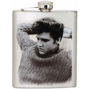 lot 62011 image: Elvis Presley Hip Flask  Elvis
