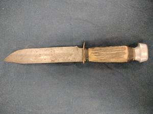lot 62049 image: vintage fixed-blade hunting knife
