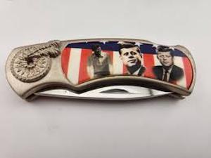 lot 62026 image: John F. Kennedy commemorative folding pocket knife