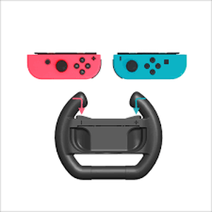 lot 62029 image: Dobe steering wheel accessory for the Nintendo Switch Joy-Con controller