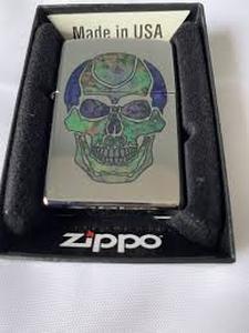 lot 62063 image: Zippo windproof lighter Skull Fusion design
