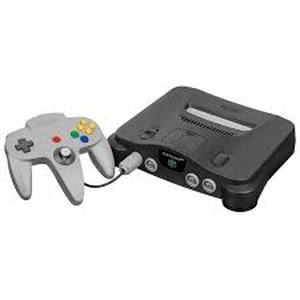 lot 62125 image: vintage Nintendo 64 (N64) home video game console