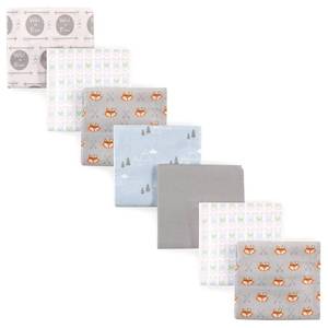 lot 10299 image: Luvable Friends Unisex Baby Cotton Flannel Receiving Blankets, Wild & Free, One Size