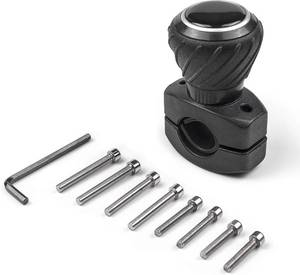 lot 10317 image: Deluxe Steering Wheel Power Handle Spinner Knob - Universal Steering Wheel Fit for Cars, Trucks, Tractors, Mowers, Forklifts, etc