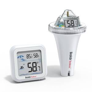 lot 10318 image: Pool Thermometer Digital Floating Easy Read, Anti-Fog 360  Reading with Indoor Temperature Humidity Monitor, IPX7 Water Temperature Monitor for Hot TubIce BathSwimming PoolSPAAquariumPond