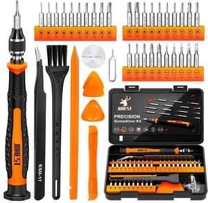 lot 17245 image: JOREST 40Pcs Small Precision Screwdriver Set with Torx Triwing Phillips, Mini Repair Tool Kit for Macbook, Computer, Laptop, PC, iPhone, PS5, Xbox, Switch, Glasses, Watch, Ring Doorbell, Electronics
