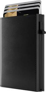 lot 17254 image: QLD Minimalist Wallet for Men - RFID Blocking Smart & Practical Trifold Slim Card Holder Pop Up Wallets Metal Case for Front Pocket with Cash Slot, ID Window, Magnetic Closure