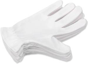 lot 17273 image: Selizo 6 Pairs 100% White Cotton Gloves for Eczema, Moisturizing Gloves for Dry Hands Overnight Women, Moisture Sleeping Spa Lotion Hand Cream Gloves for Eczema Dry Cracked Hands Sensitive Skin