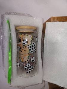 lot 17287 image: Roshtia 1 (one) Pc Soccer Lover Gifts Straw Glass Cup&nbsp