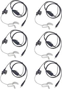 lot 17293 image: 6 Pcs CLP1010e Acoustic Tube Earpiece CLP1080e Radio Ear Piece with Mic Headset for Motorola 1010e 1080e CLP1040e CLP1083e CLP446e CLPe446 CLP107e CLPe107 CLPe Plus Walkie Talkie (6 Packs)