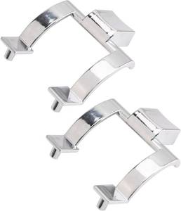 lot 17294 image: INCREWAY Towel Bar Brackets Set, Shower Door Zinc Alloy Handle Replacement Door Pull Handle Chrome Shower Door Handles for Shower Doors or Tub Enclosure