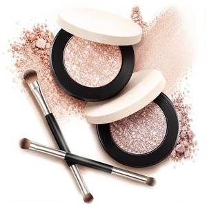 lot 17299 image: 2Pcs Multicolor Metallic Eyeshadow,Buildable Application,Barvena Metallic Eyeshadow,Smooth High-Pigment for Looks from Everyday to Glam with 2 Double-Ended Eyeshadows Brushes(2 Colors)
