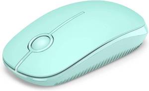 lot 17301 image: VssoPlor Wireless Mouse, 2.4G Slim Portable Computer Mice with Nano Receiver for Notebook, PC, Laptop, Computer (Mint Green)
