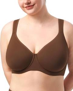 lot 17559 image: HSIA Bras for Women Minimizer Full Coverage, Plus Size T Shirt Unlined Underwire Smooth Bra, Seamless Cups Joan Ultimate Soft Size 40DDD