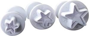 lot 17562 image: Star Small Fondant Plunger Cutter Set Cake Cookies Decorating Tool Mold-Tiny 3 Pieces Mini