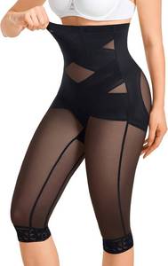lot 17575 image: Gotoly Shapewear Tummy Control High Waisted Butt Lifting Shapewear Body Shaper Capri Shapewear Shorts Thigh Slimmer Size Large