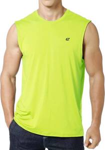 lot 17730 image: EZRUN Mens Workout Sleeveless Shirts UPF 50 Summer Beach Swim Shirt Quick Dry Gym Muscle Fitness Running Tank Tops Medium