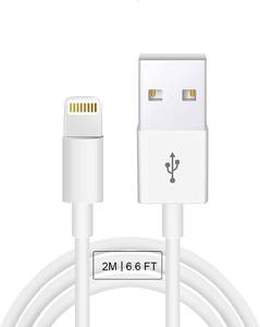 lot 17743 image: Apple Original Cable Apple MFi Certified Lightning to USB Cable Compatible iPhone 131211 Pro MaxXS MAXXRXSX87Plus6S iPad AirPods,iPod Touch (2M6.6FT) Original Certified - White