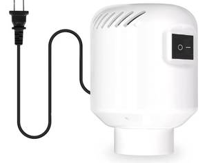 lot 63293 image: Electric Pump for Vacuum Storage Bags Travel Vacuum Pump for Various Vacuum Seal Bags Portable Vacpack Air Pump for Compression Clothing Blanket Luggage White(Storage Bag Not Included) - Retail $15