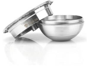 lot 63301 image: Stainless Steel Reusable Coffee Capsule, Metal Refillable Coffee Pod Brewing Espresso 70ML2.40Z(SMALL), Compatible with N-espresso Ver-tuoPlus XN903XN900  Vertuo-line GCA1ENV135ENV150 - Retail $21